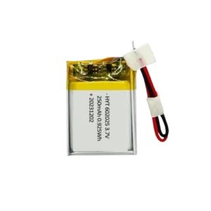 250mah 3.7v polymer li ion battery 652025