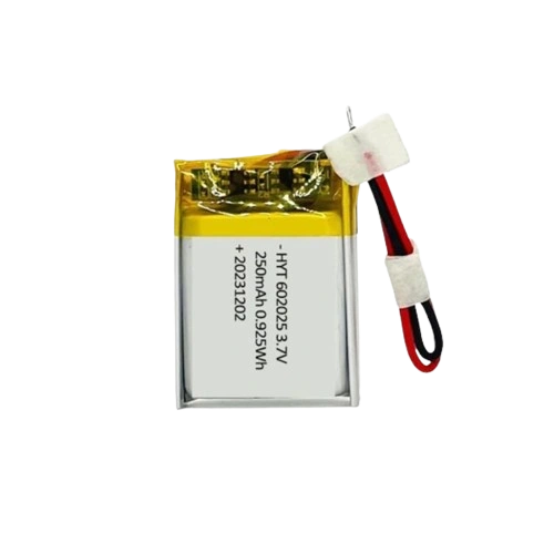 250mah 3.7v polymer li ion battery 652025