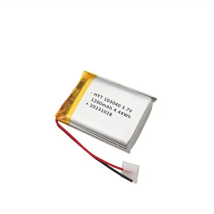 3.7v 1200mah lithium polymer battery 103040