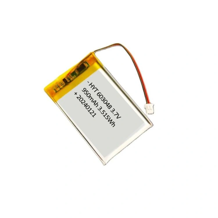 3.7v 950mah li polymer battery 603048