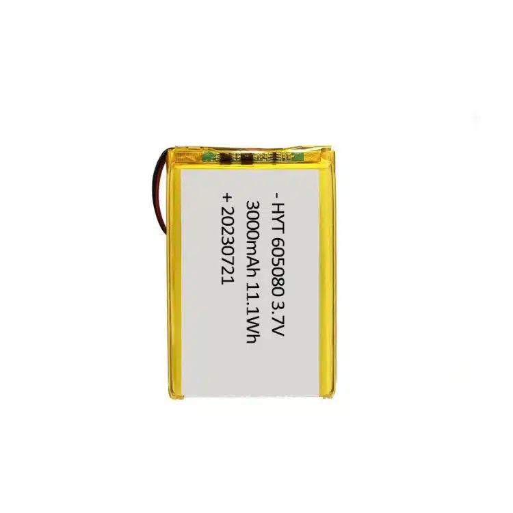 3000mah li polymer battery 605080