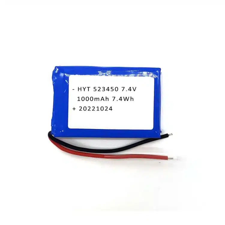 7.4v 1000mah lipo battery 523450