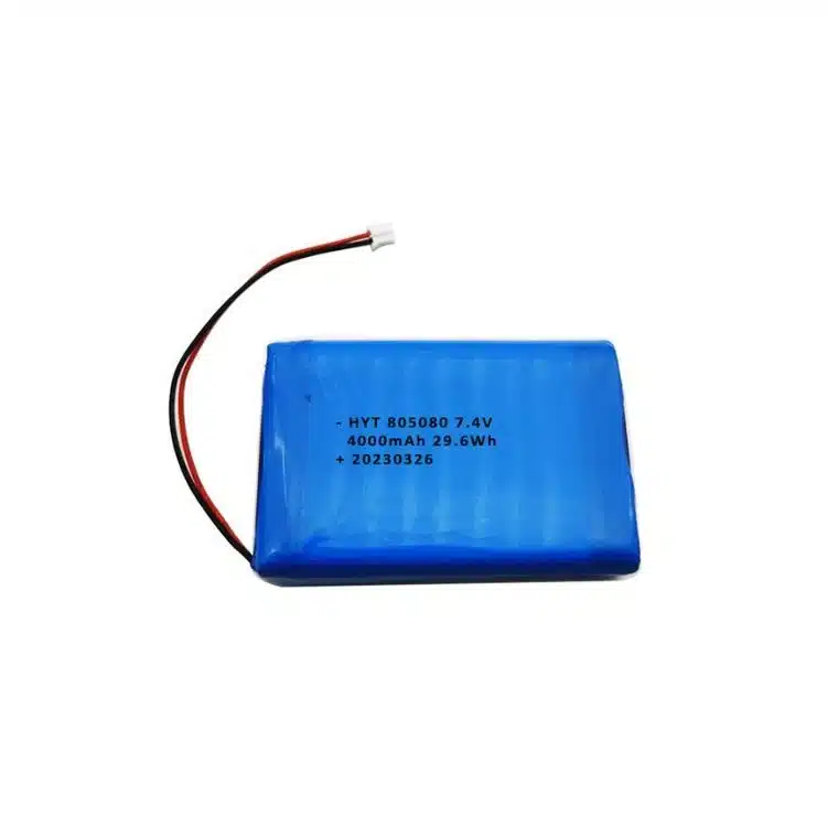7.4v 4000mah lipo battery 805080