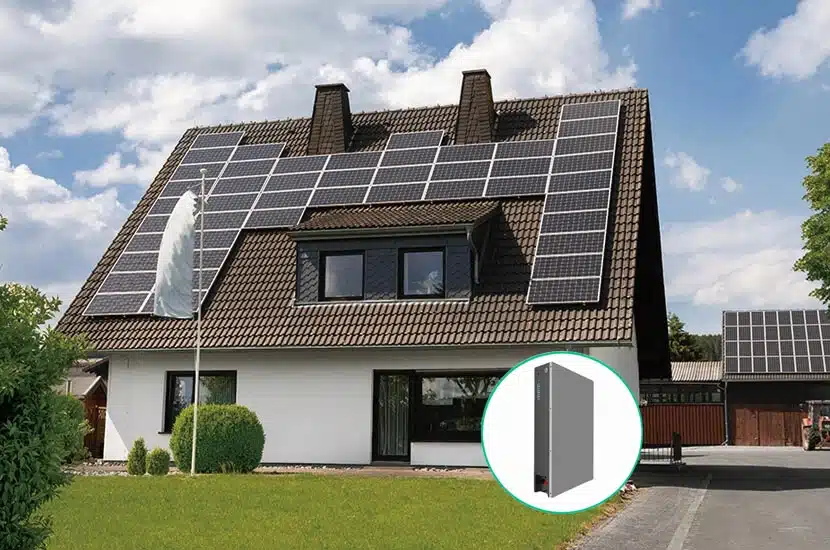 home energy storage with wall mounted battery
