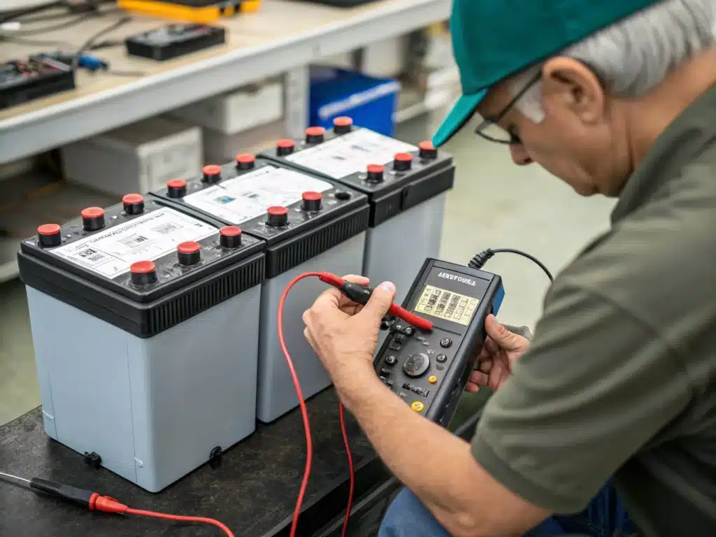 how to test battery voltage with a multimeter
