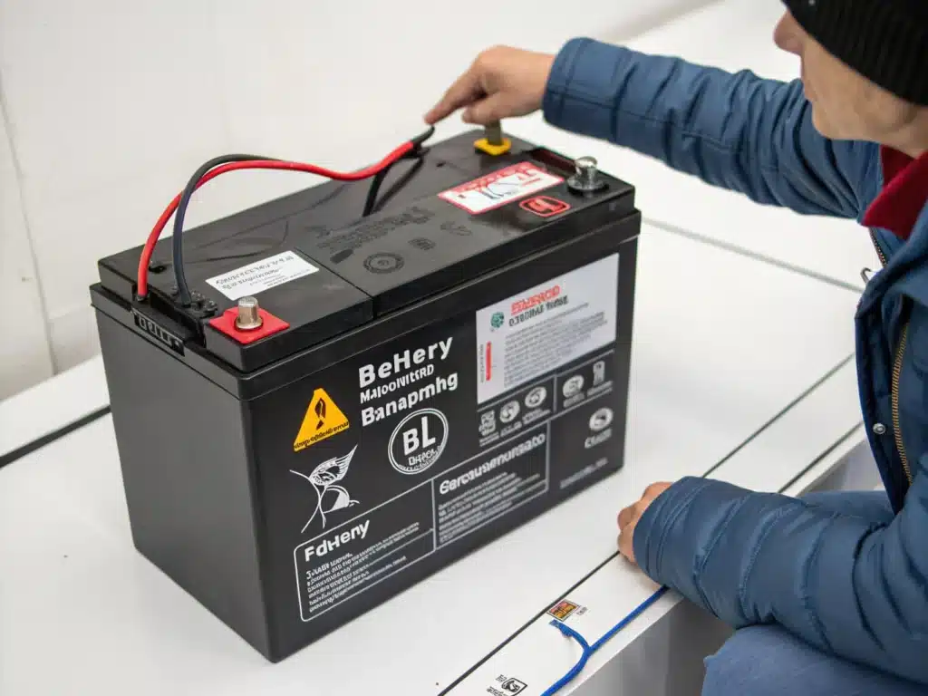 lithium battery label