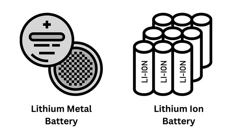 lithium ion battery and lithium metal battery
