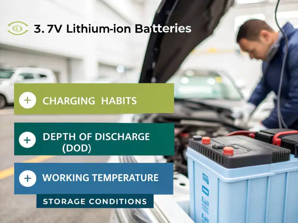 factors affecting the life of 3.7v lithium ion batteries