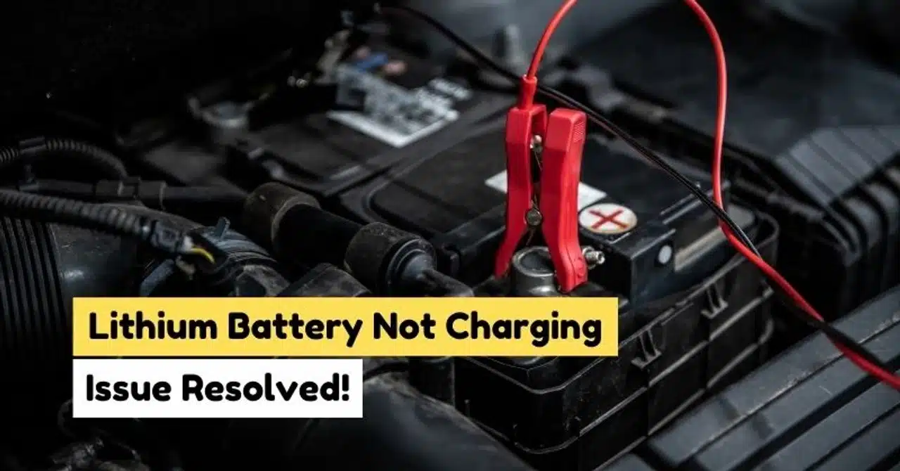 lithium battery not charging