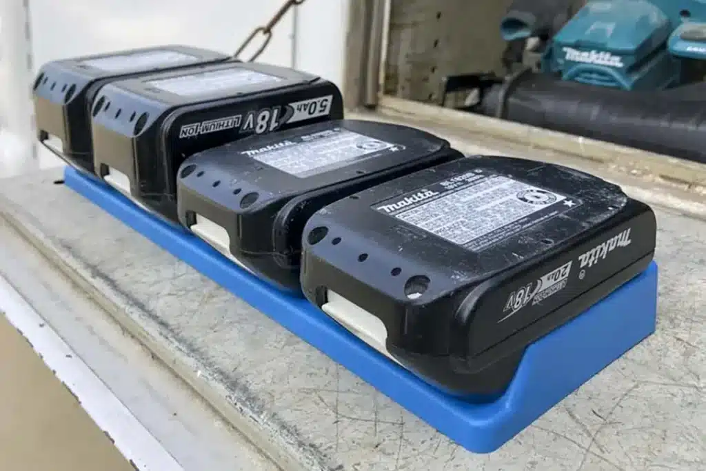 power tool battery storage