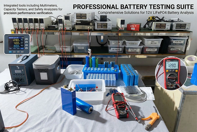 12v lifepo4 battery testing tool set