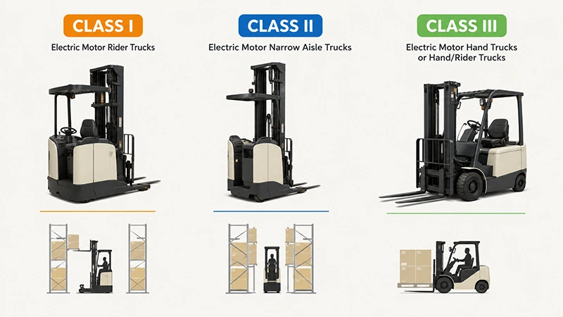 Forklift Class I, II & III