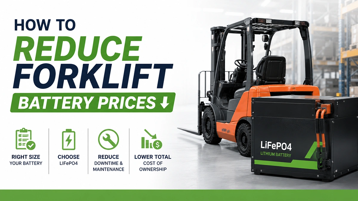 How to reduce forklift battery prices