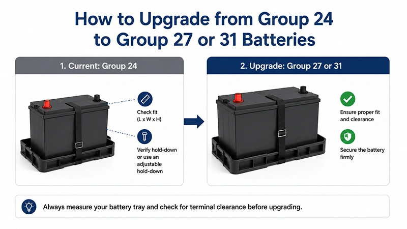 Upgrade from Group 24 to Group 27 or 31 Batteries