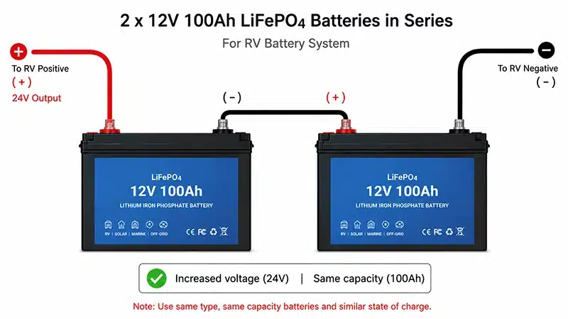 RV Battery in series